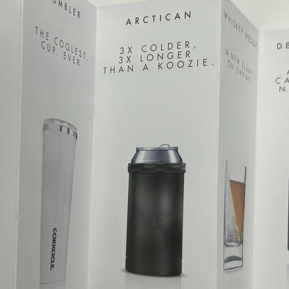 Lot of 2 Caddyshack Corkcicle Arctican Can Bottle Cooler Black Travis Mathew - Picture 10 of 16